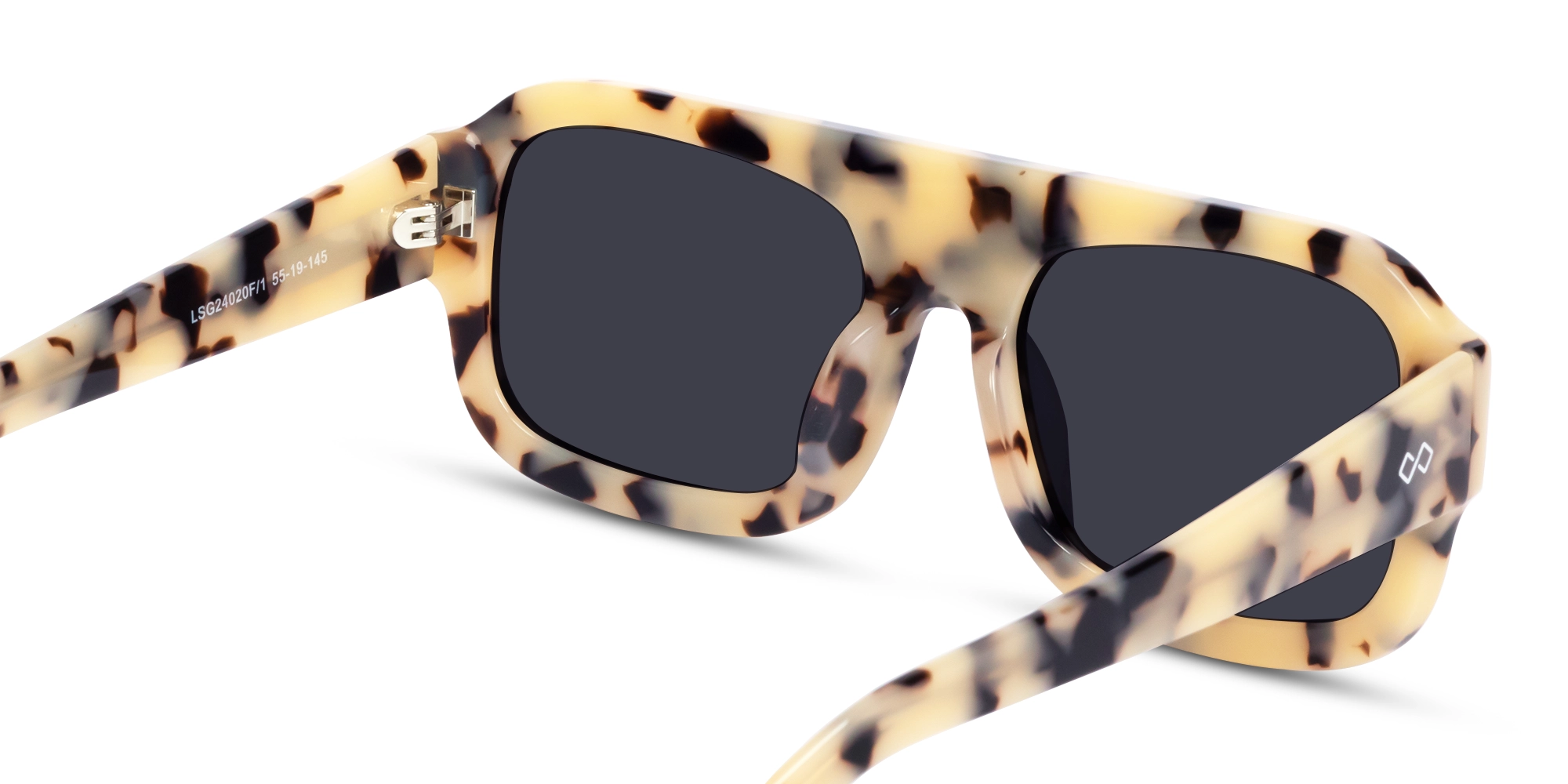 Beige Tortoise Flat Top Pilot Sunglasses 5