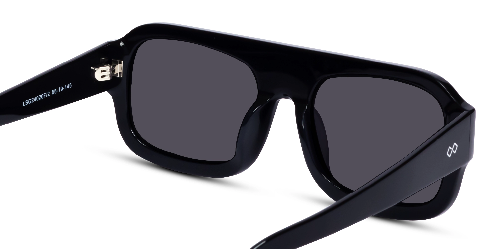Black Flat Top Pilot Sunglasses 5