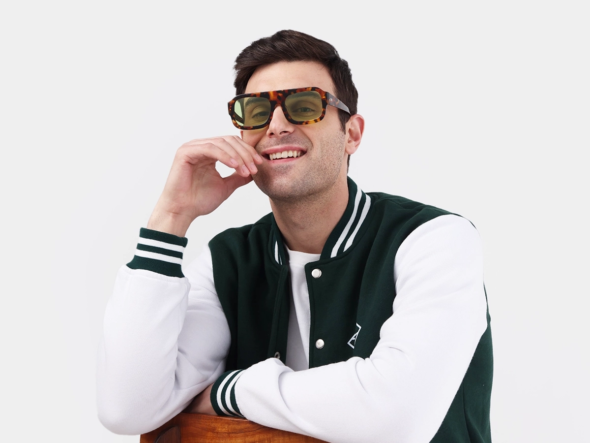 Honey Tortoise Flat Top Pilot Sunglasses 41