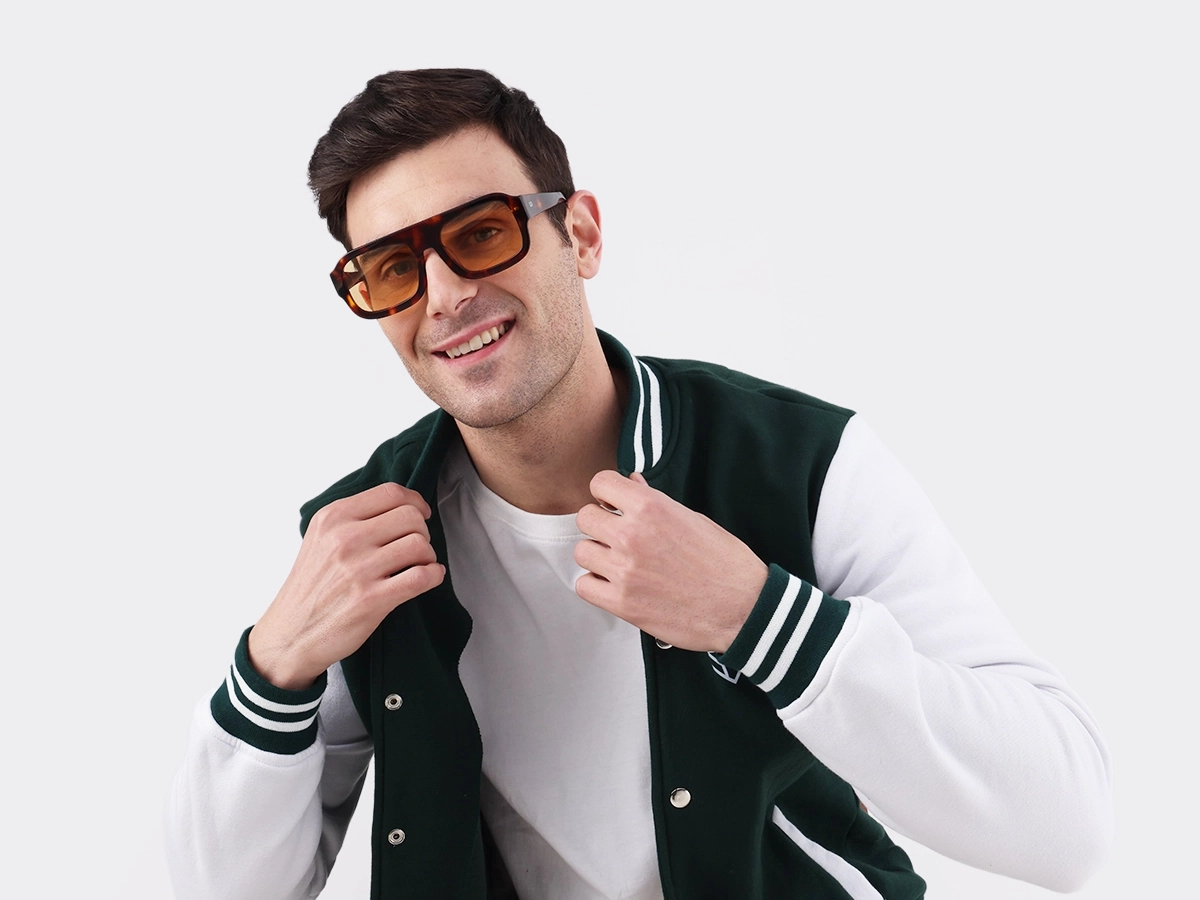 Tortoise Acetate Flat Top Pilot Sunglasses 42