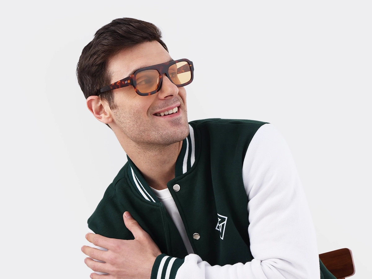 Tortoise Acetate Flat Top Pilot Sunglasses 43