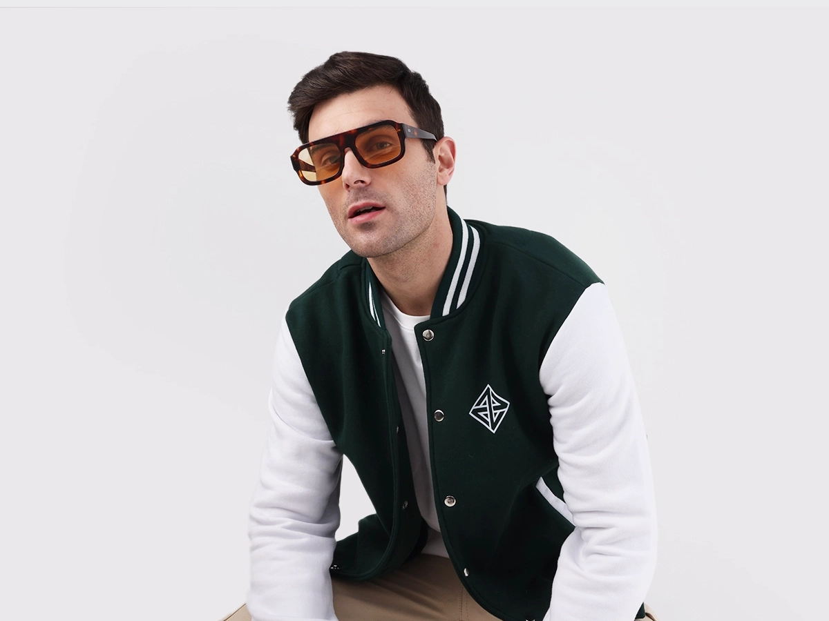 Tortoise Acetate Flat Top Pilot Sunglasses 42