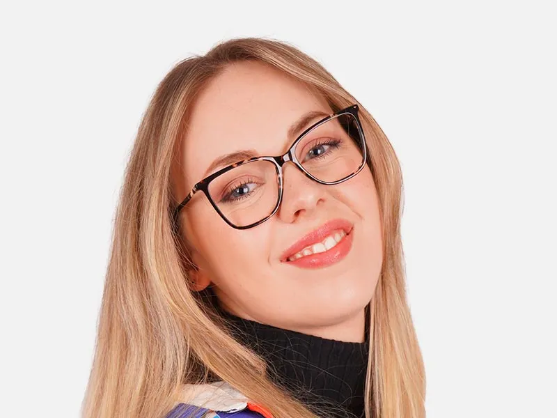 Designer Square Cat Eye Glasses-2