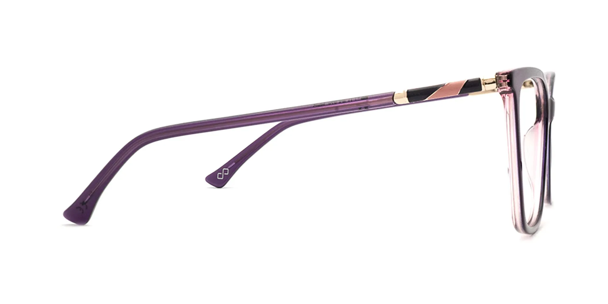 Cat Eye Glasses Purple-2