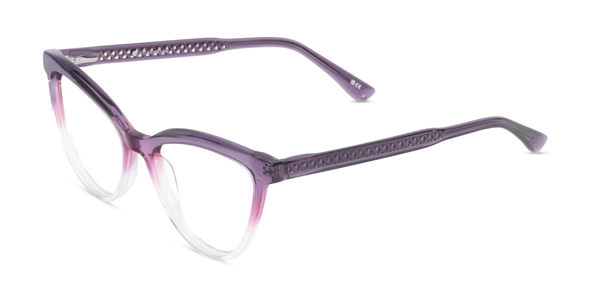 Purple Cat Eye Glasses-3