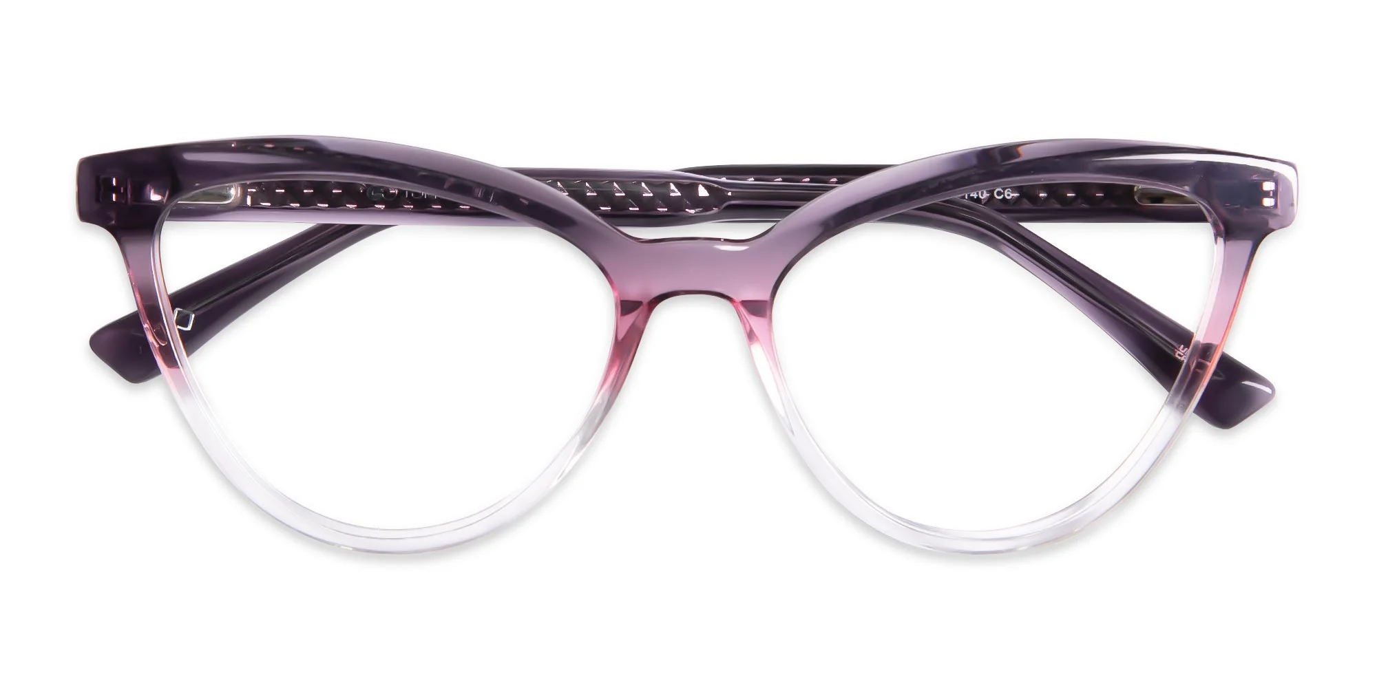 Purple Cat Eye Glasses-6