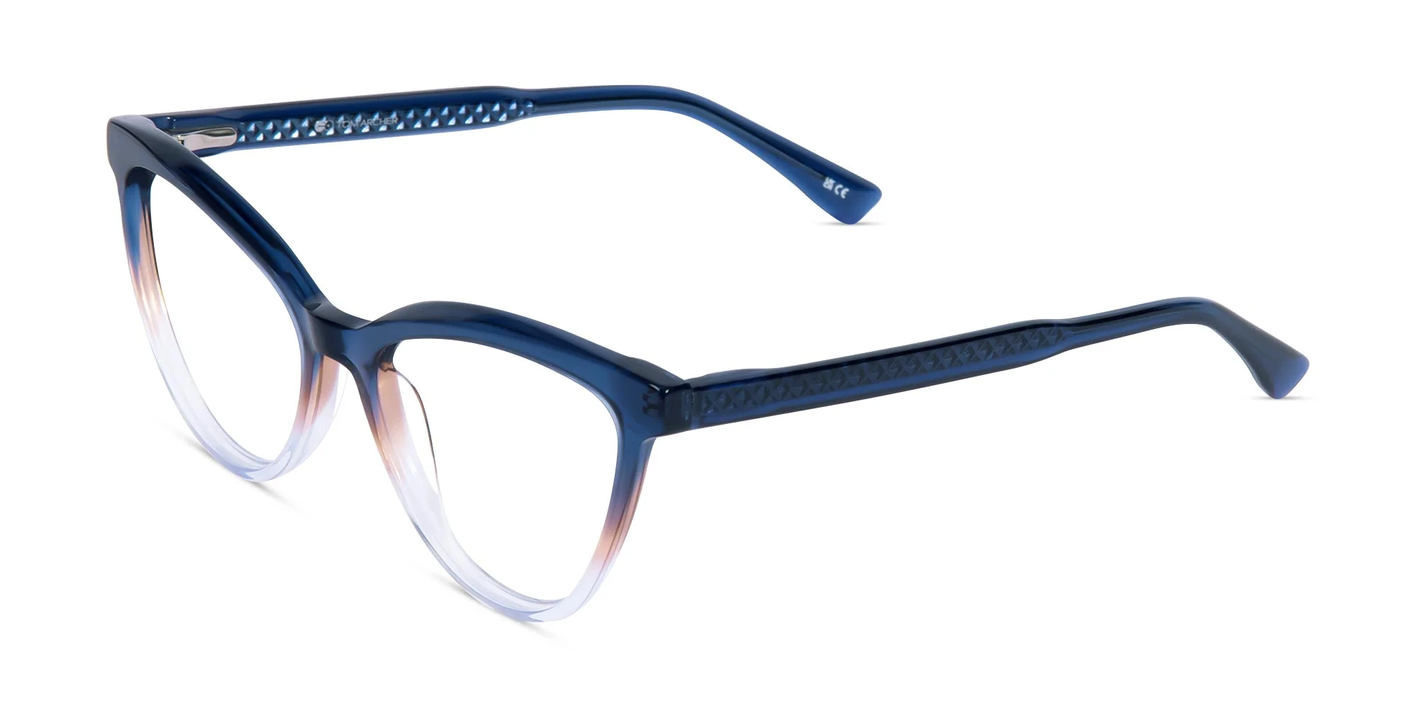 Blue Cat Eye Glasses Frames-3