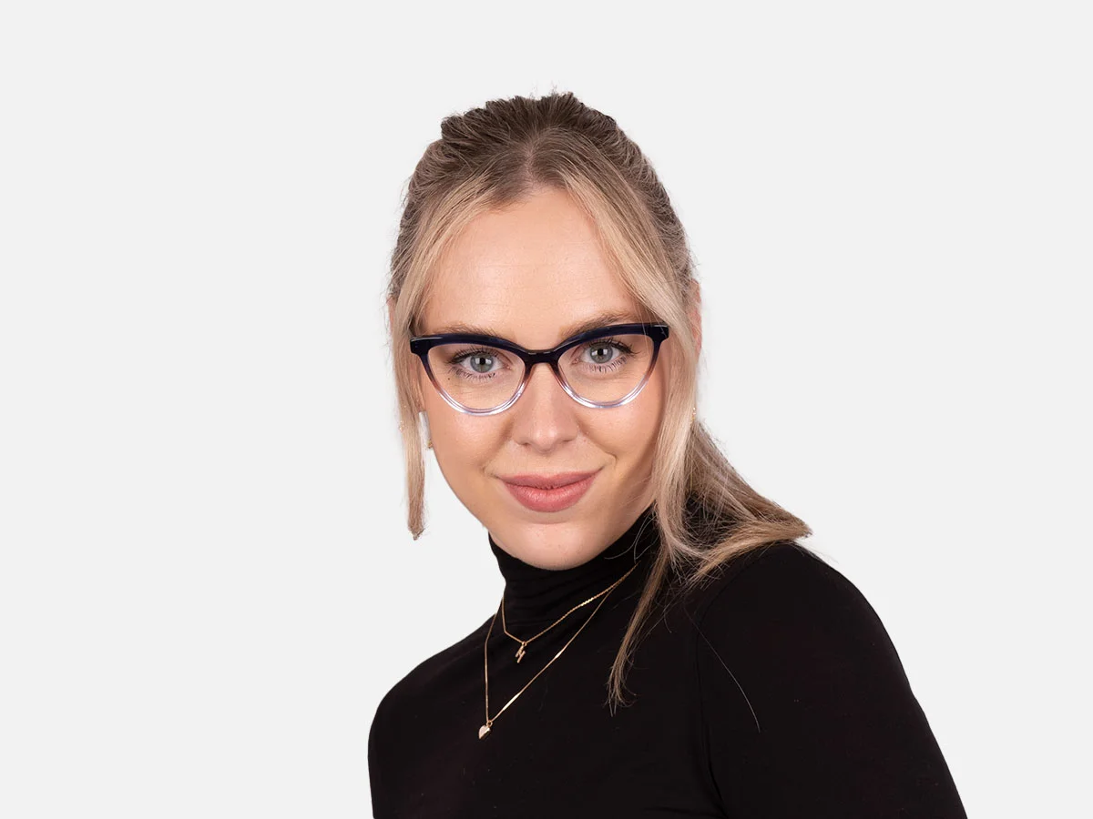 Blue Cat Eye Glasses Frames-54