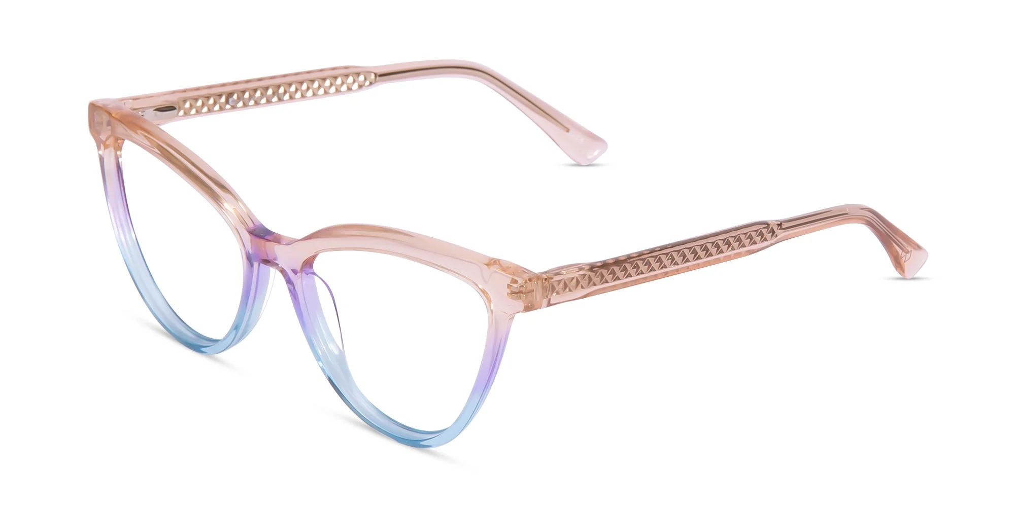 Gold Cat Eye Eyeglasses-3