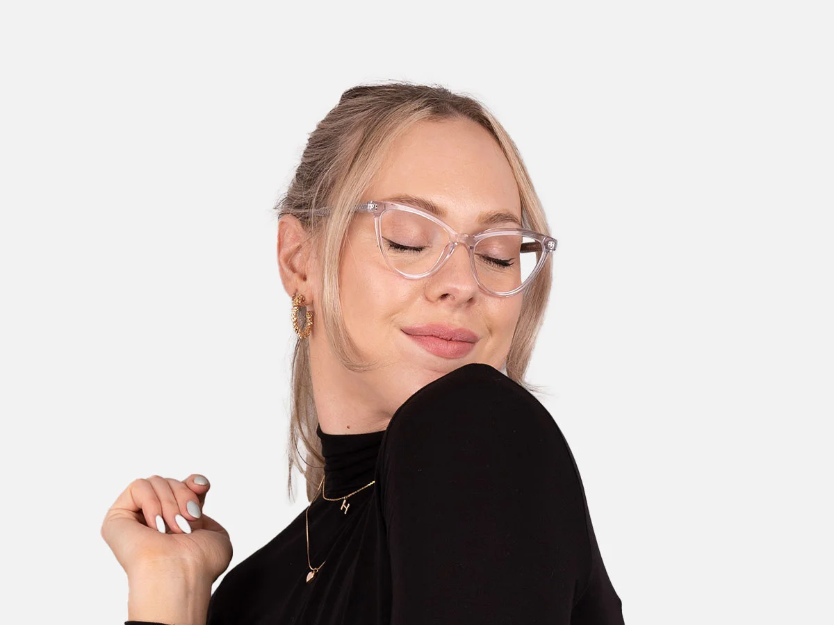 Clear Cat Eye Glasses-54
