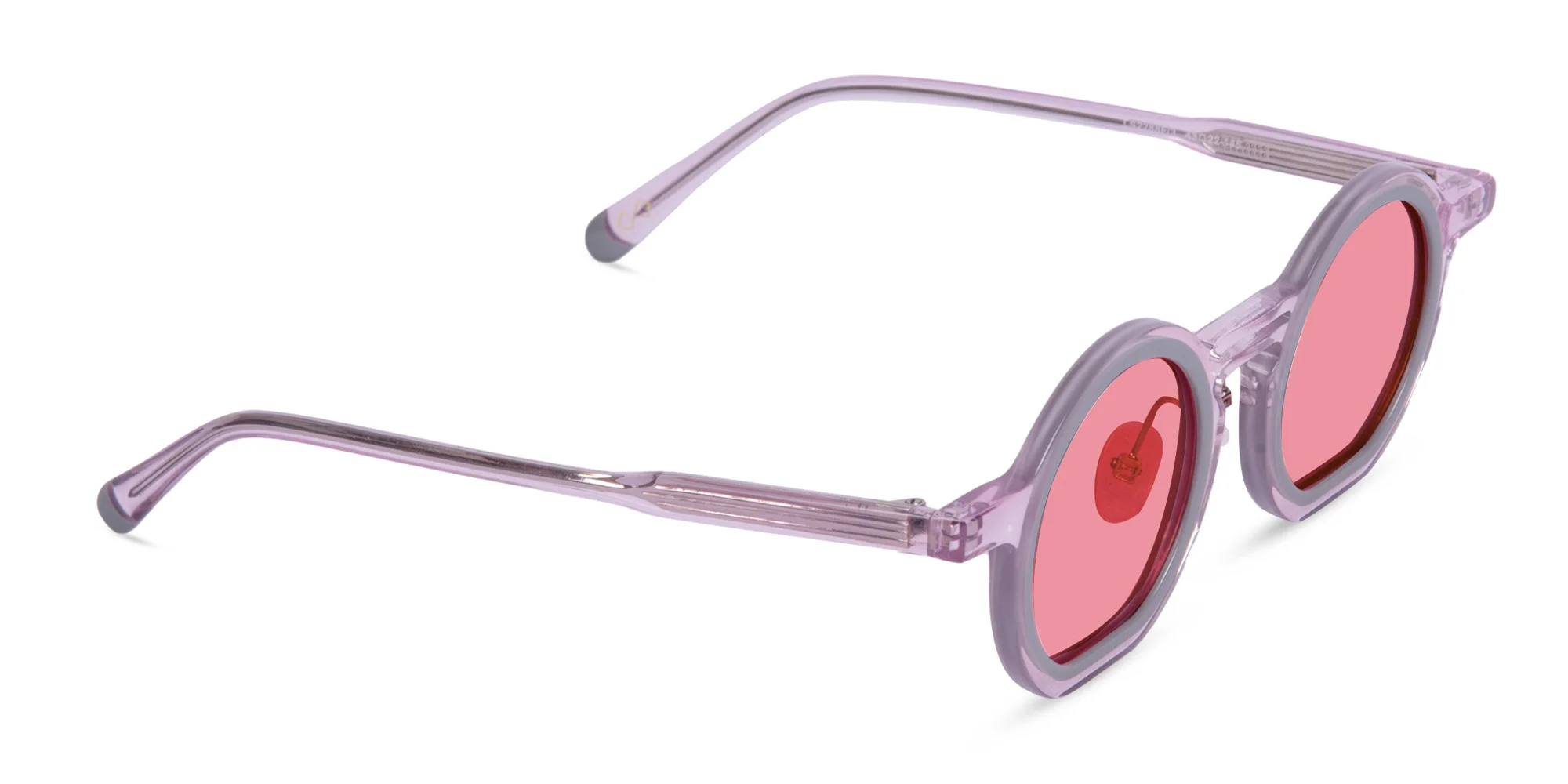 Pink Round Sunglasses-2