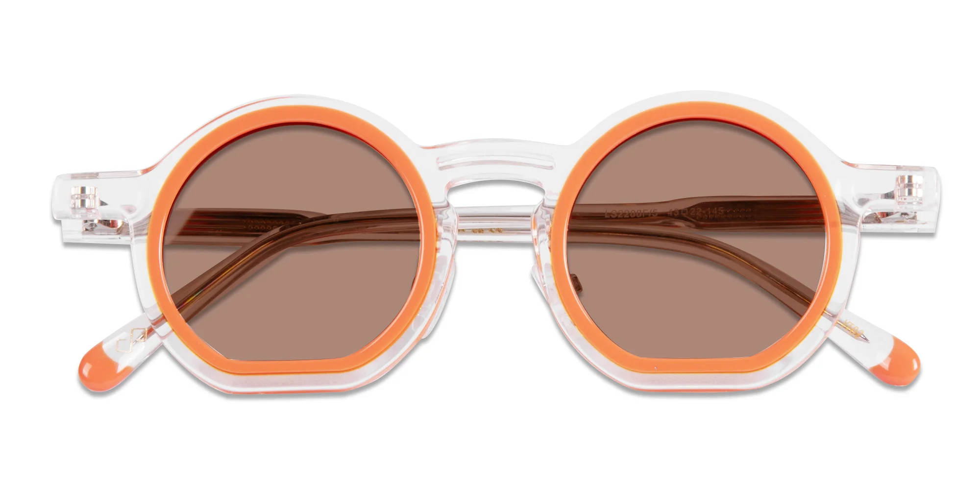 Orange Round Sunglasses-6