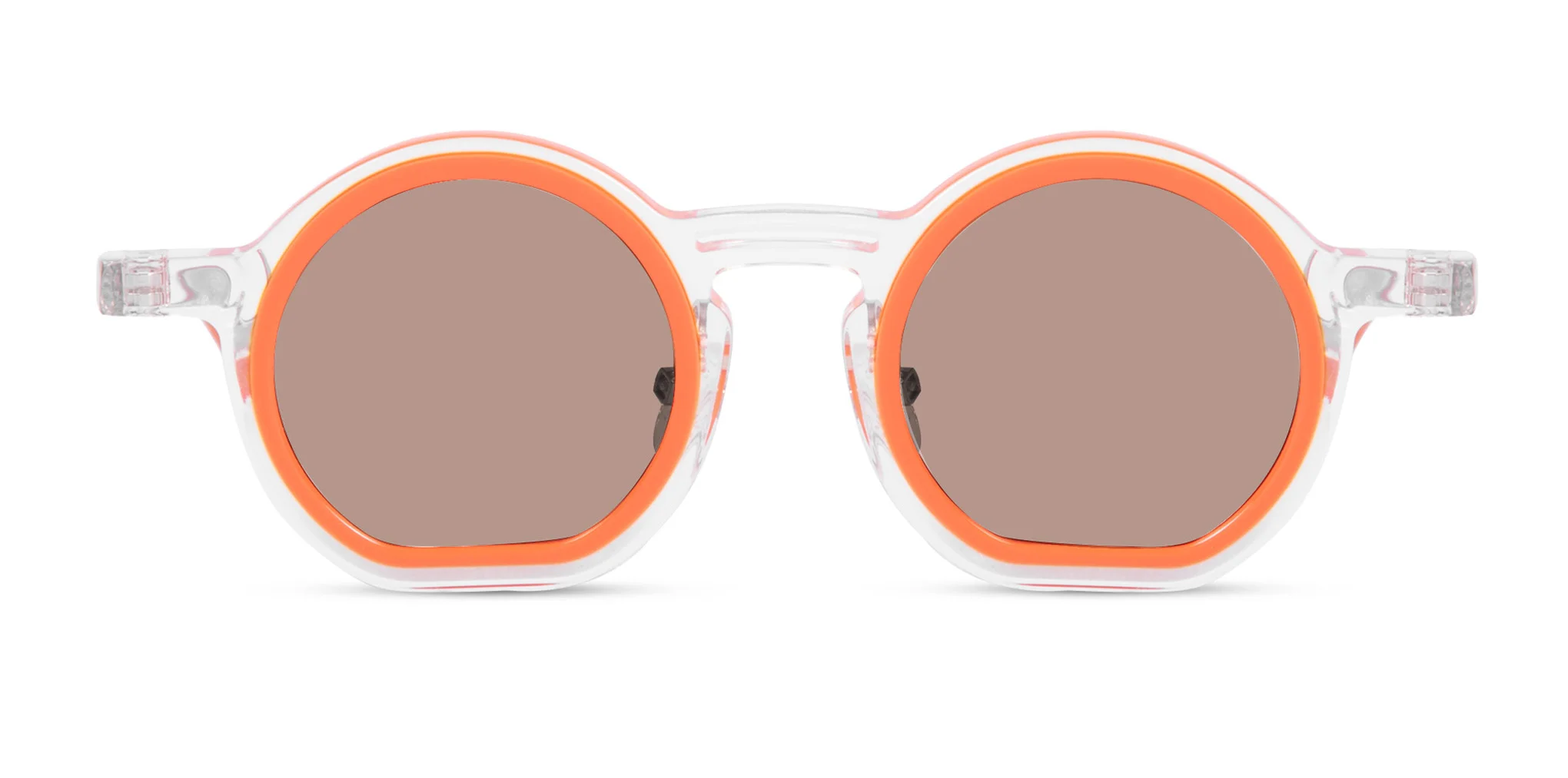 Orange Round Sunglasses-1
