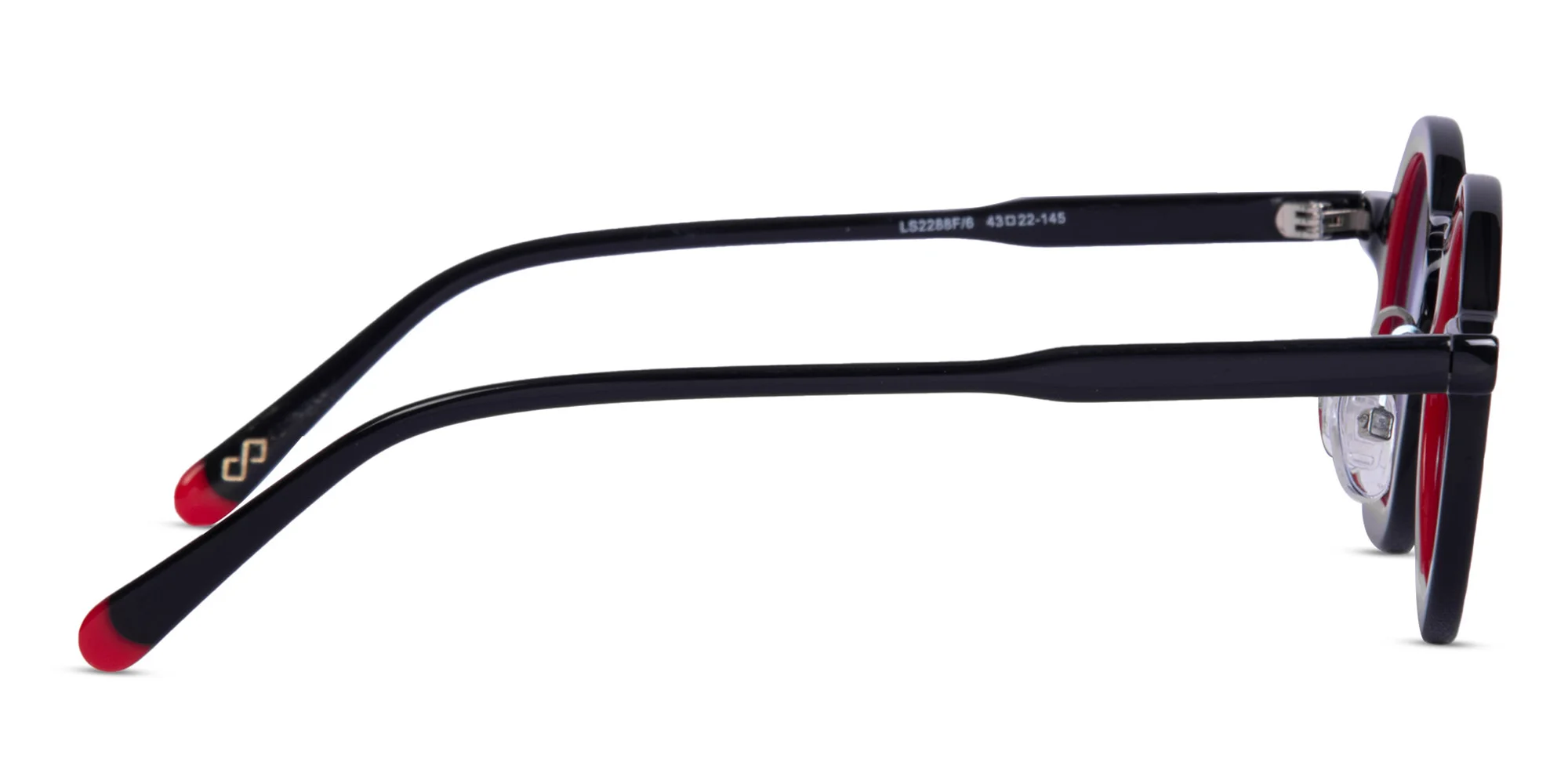 Black And Red Round Sunglasses-4