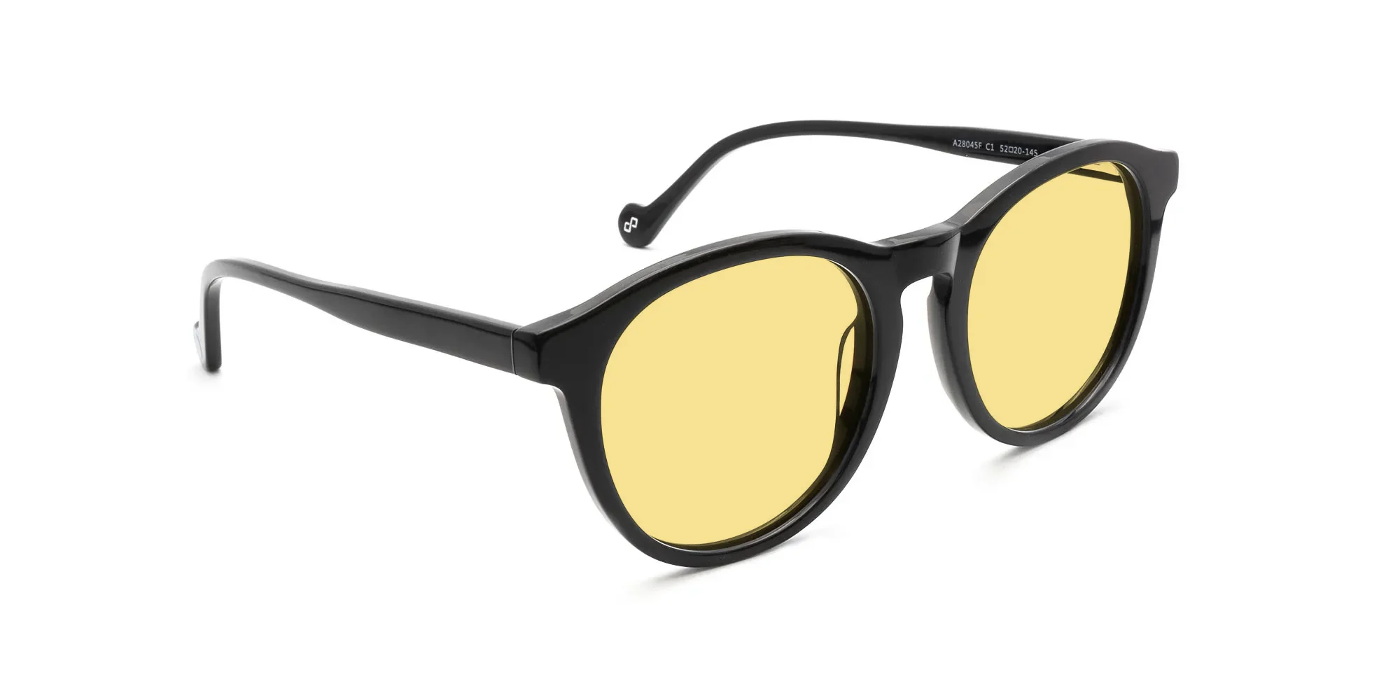 Black Frame Yellow Lens Sunglasses-2