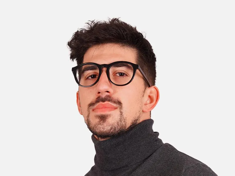 Black Circle Glasses-2