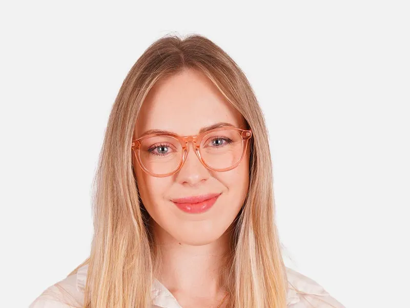 Crystal Pale Peach Glasses-2