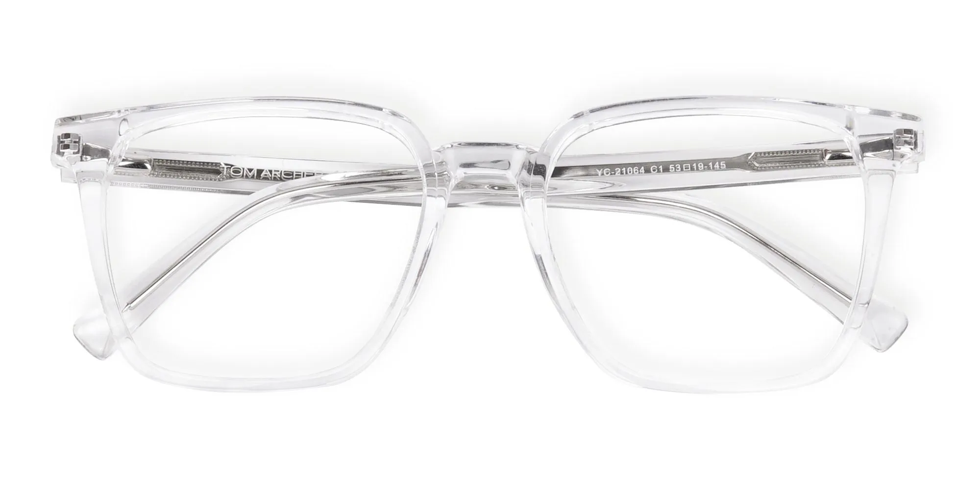Crystal Clear Square Glasses-2