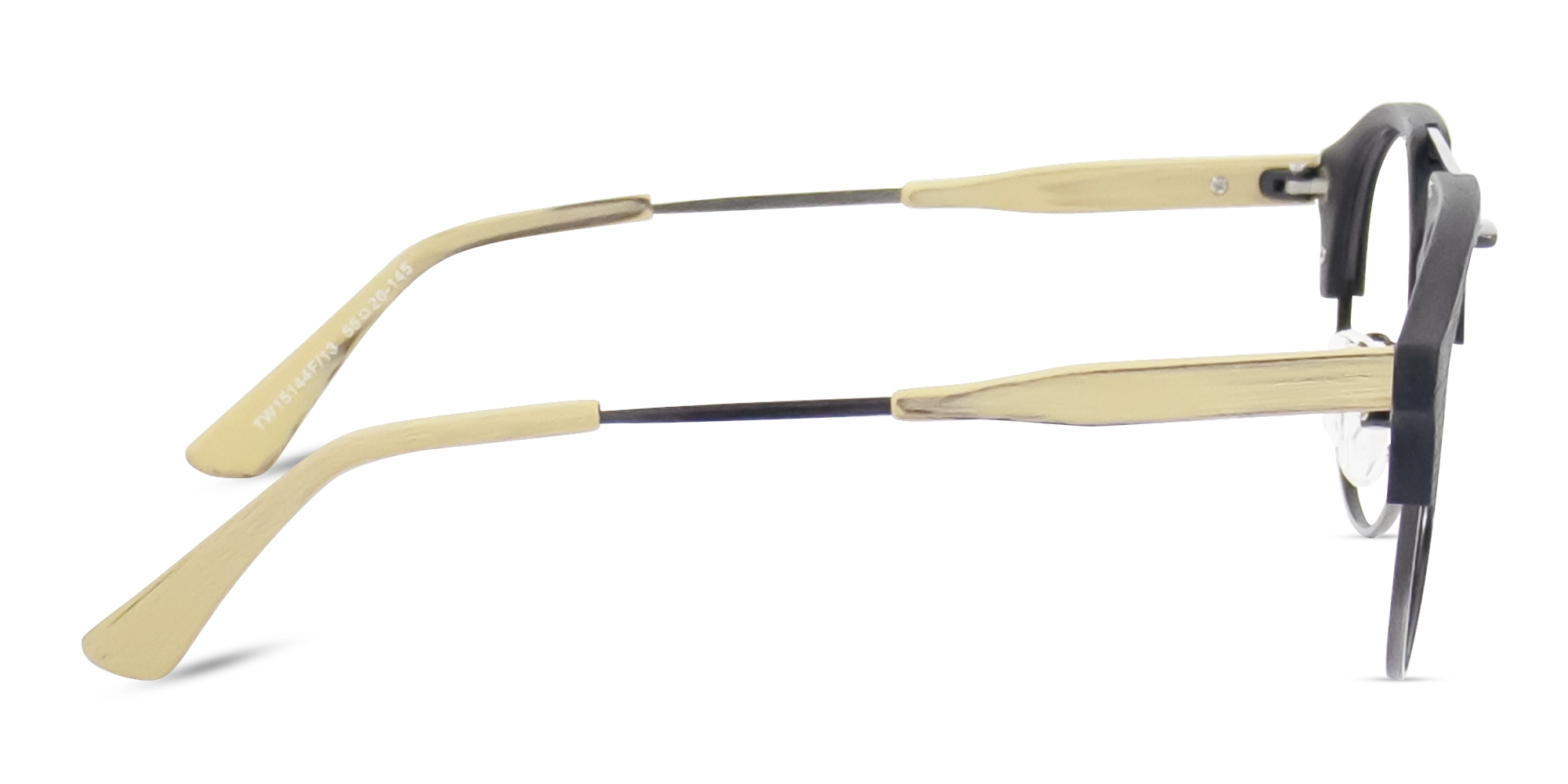 wooden Full Rim Double Bridge Glasses 4