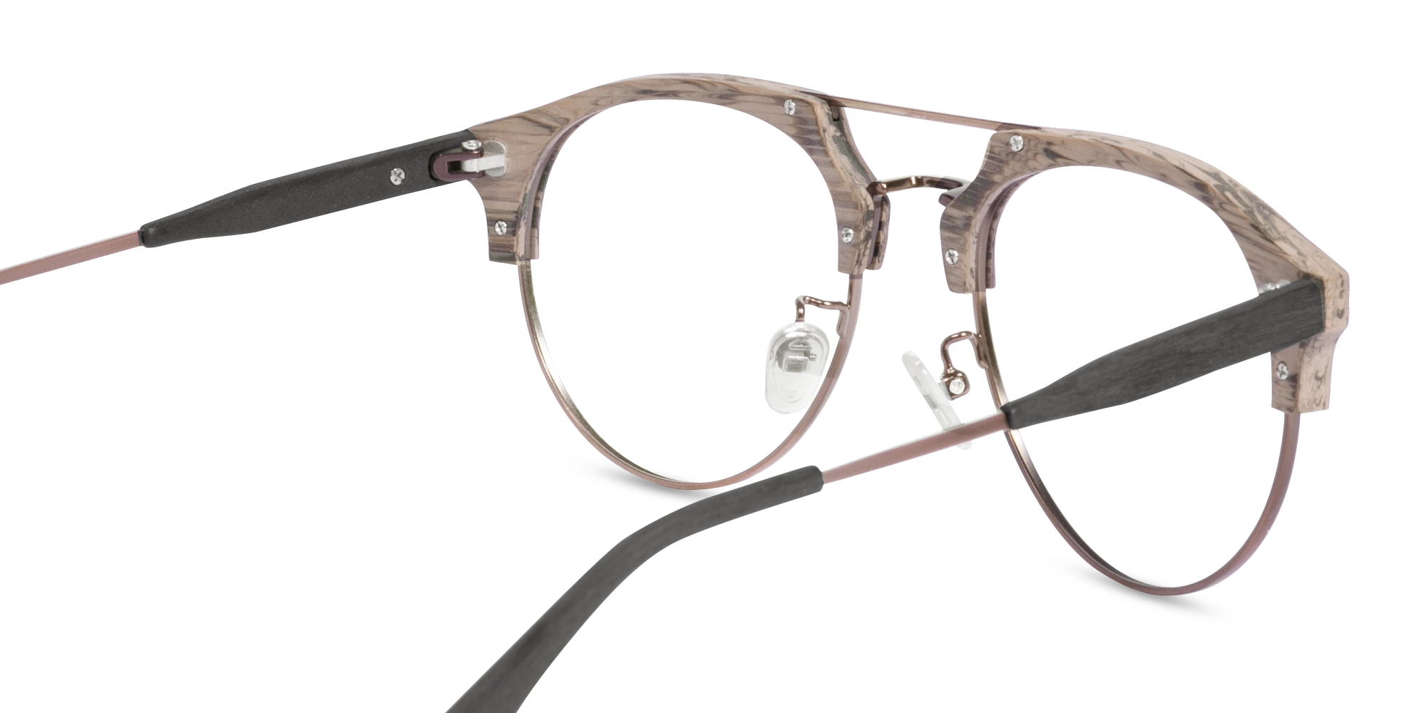 Copper Brown Wooden Pilot Glasses 5