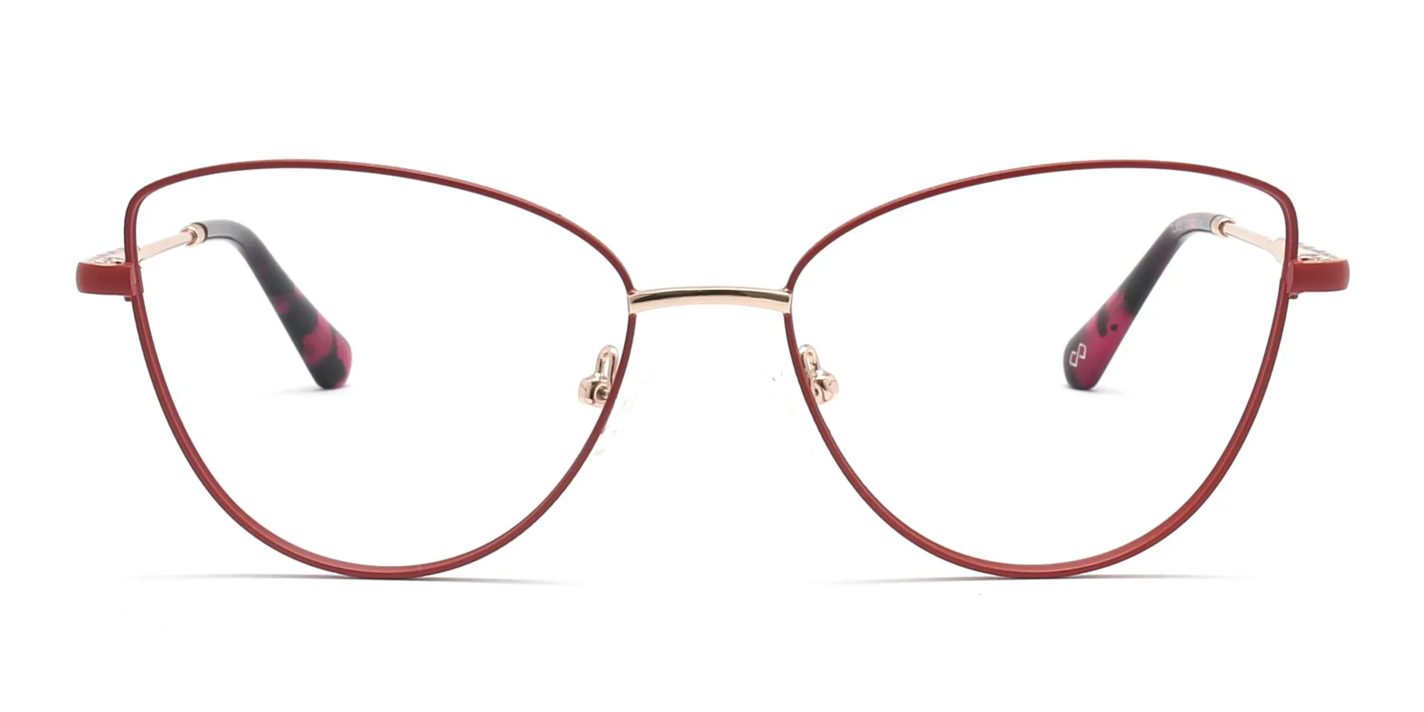 red cat eye glasses-2