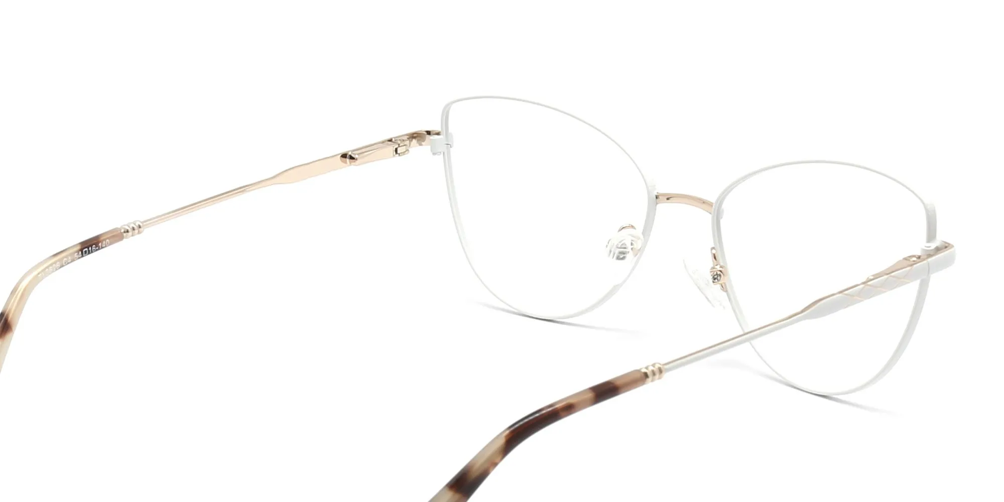 White Cat Eye Glasses-2