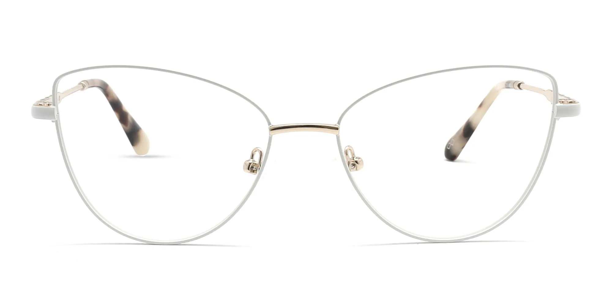 White Cat Eye Glasses-2