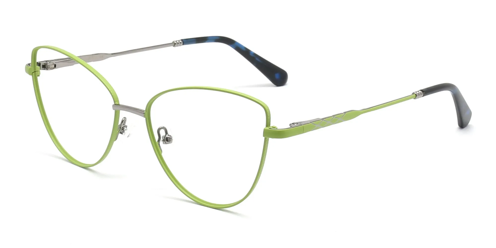 Dalton Cat Eye Dark Green Glasses-2