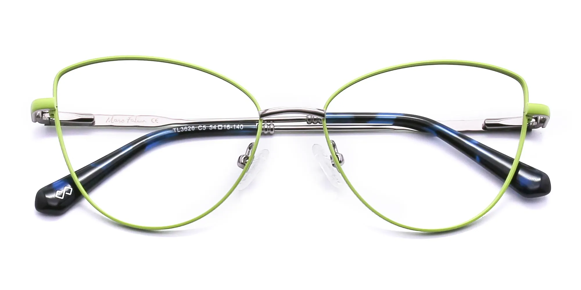 Dalton Cat Eye Dark Green Glasses-2