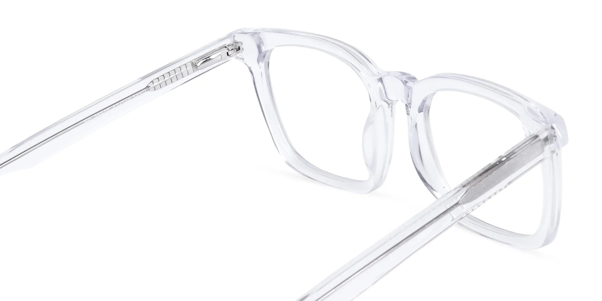 Crystal Clear Chunky Square Glasses-2