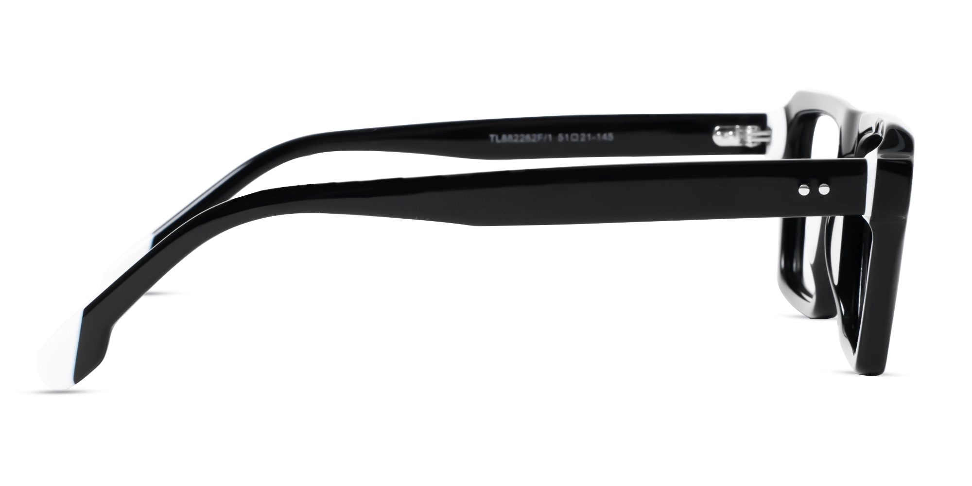 Black Rectangular Keyhole Glasses-4