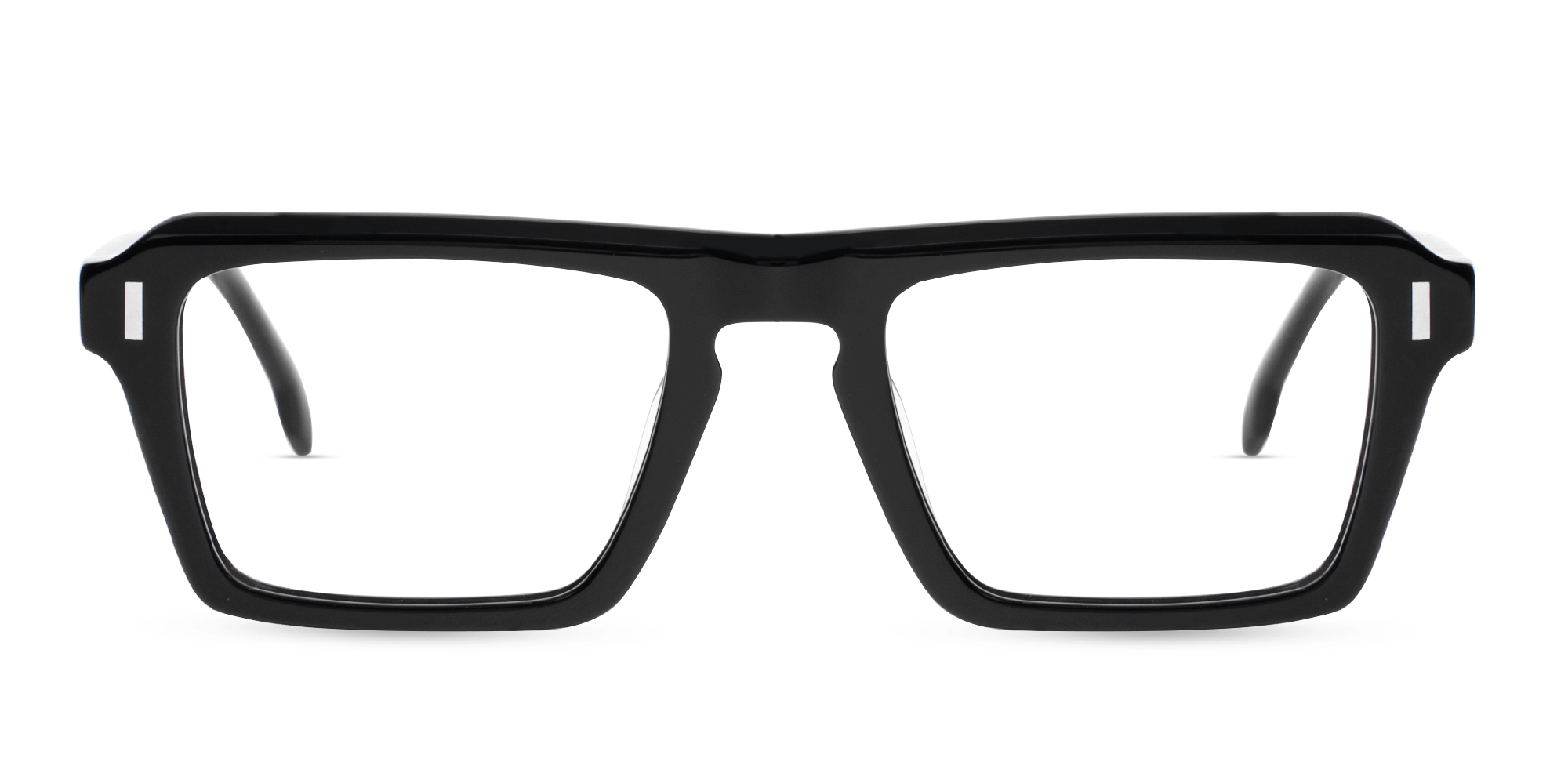 Black Rectangular Keyhole Glasses-1