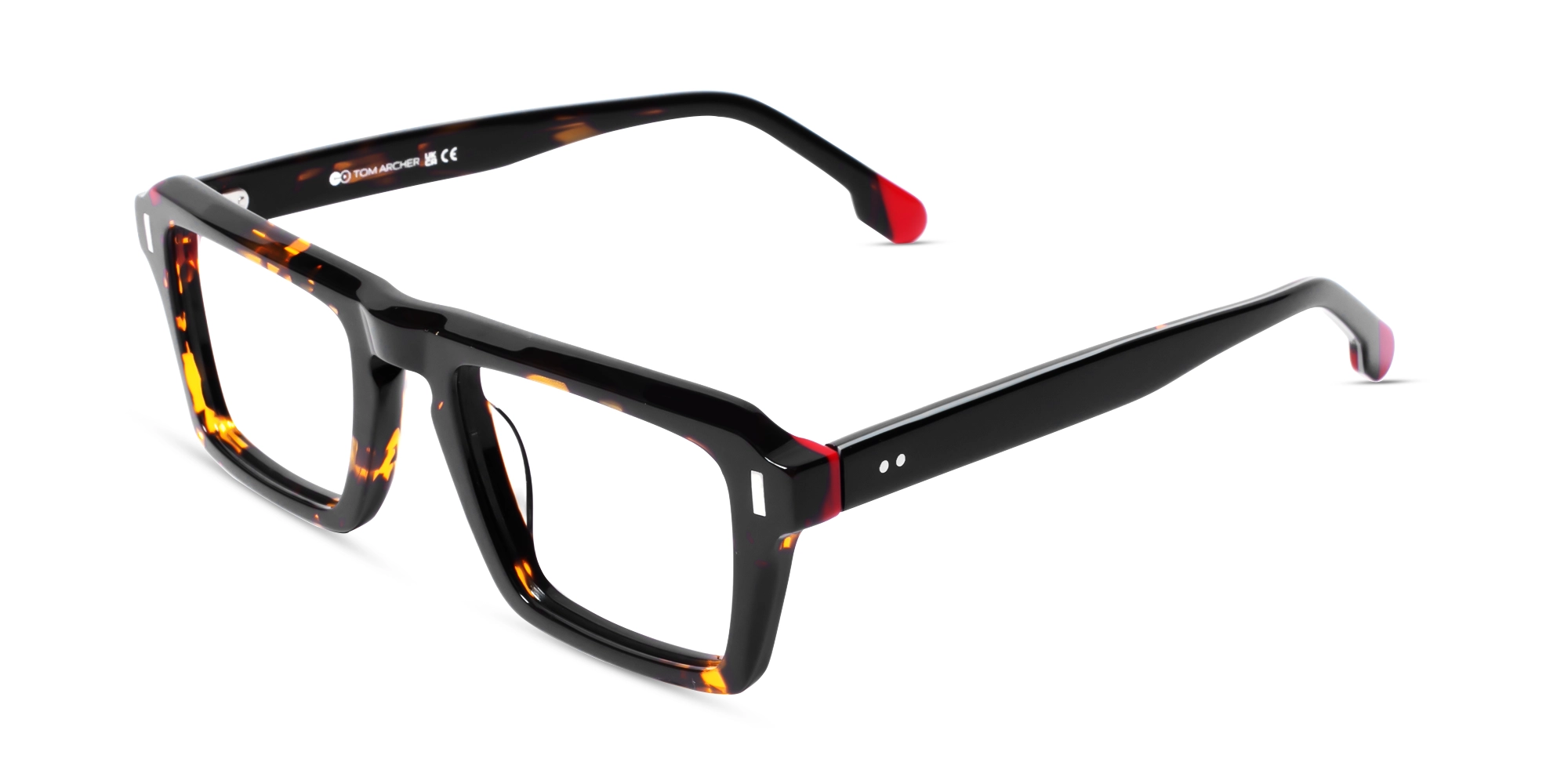 Rectangular Tortoise Shell Keyhole Glasses-3 Rectangular Tortoise Shell Keyhole Glasses-3