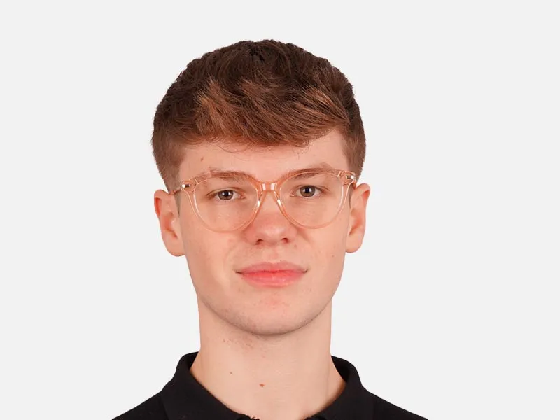 Orange Frame Glasses-2