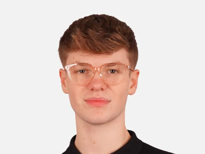 Orange Frame Glasses-2