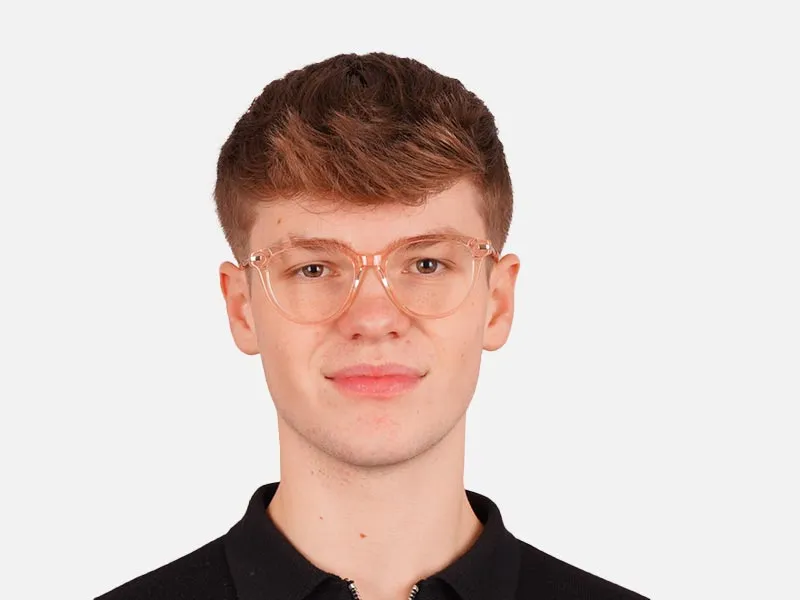 Orange Frame Glasses-2