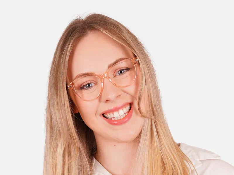 Orange Frame Glasses-2