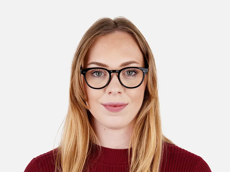 designer trendy black full-rim round glasses frames-2