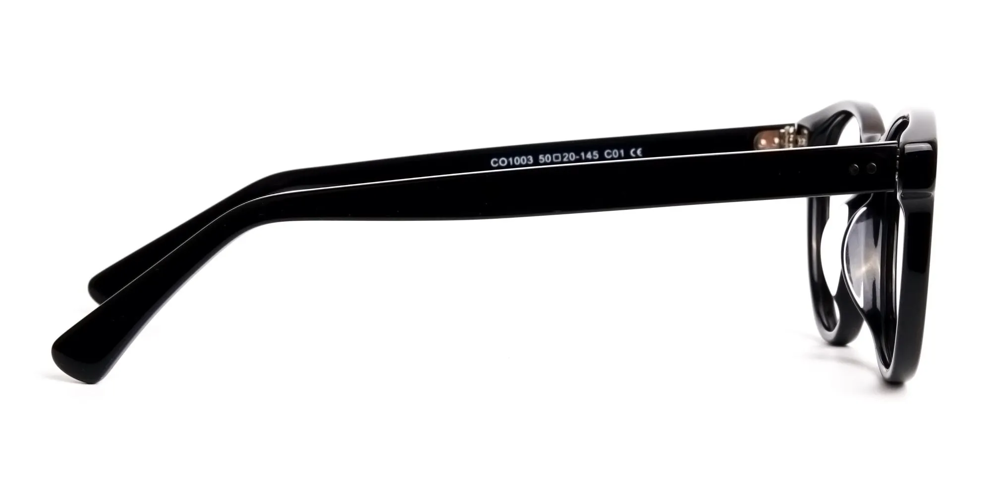 designer trendy black full-rim round glasses frames-2