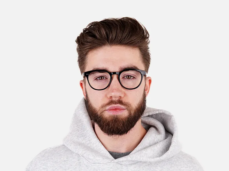 designer trendy black full-rim round glasses frames-2