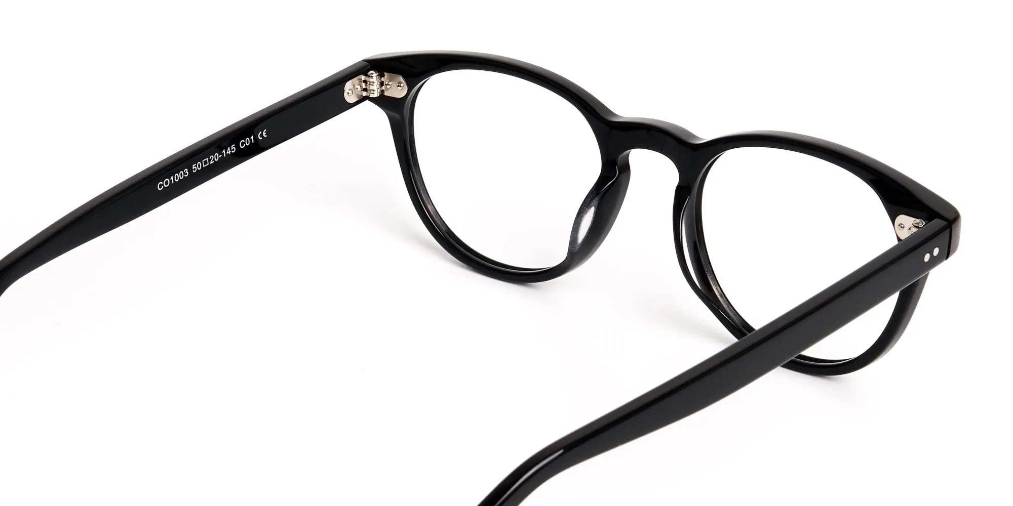 designer trendy black full-rim round glasses frames-2