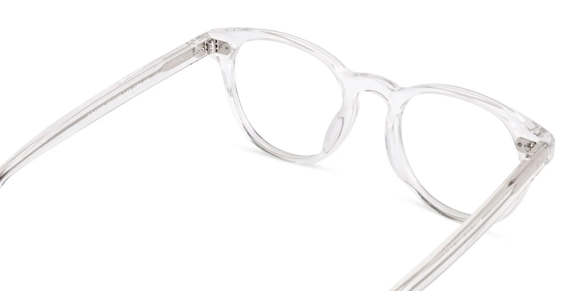 crystal clear and transparent full-rim round glasses frames-2