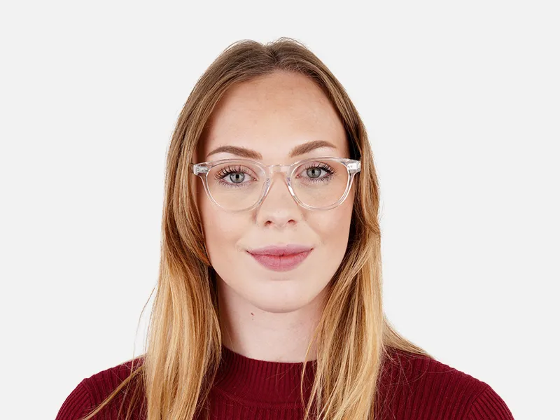 crystal clear and transparent full-rim round glasses frames-2