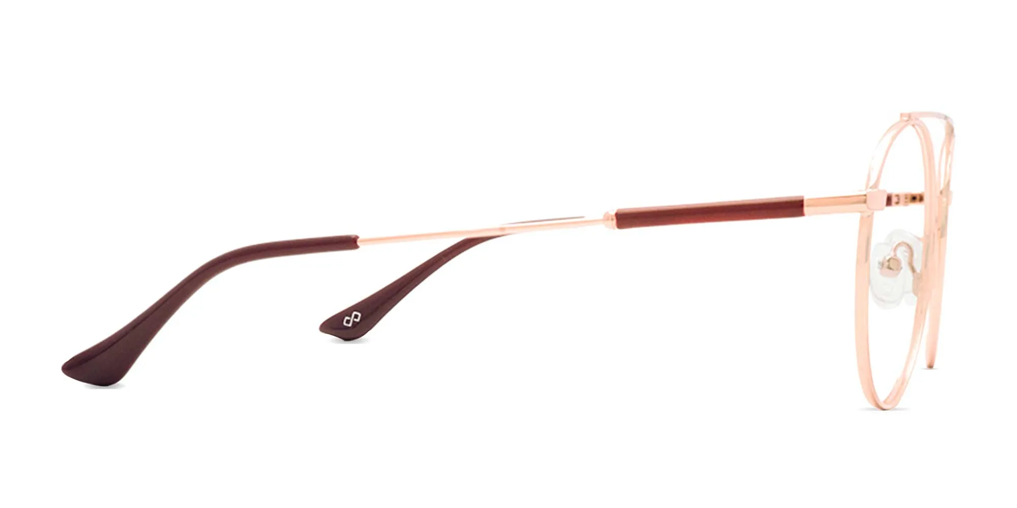 Single Bridge Round Glasses-2