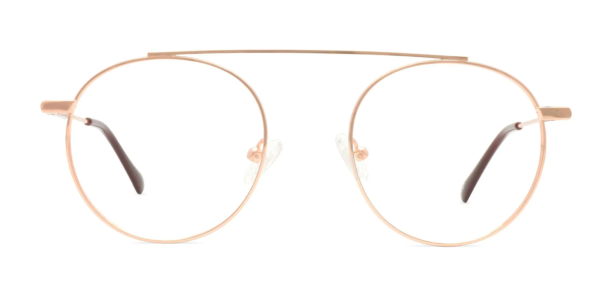 Single Bridge Round Glasses-2