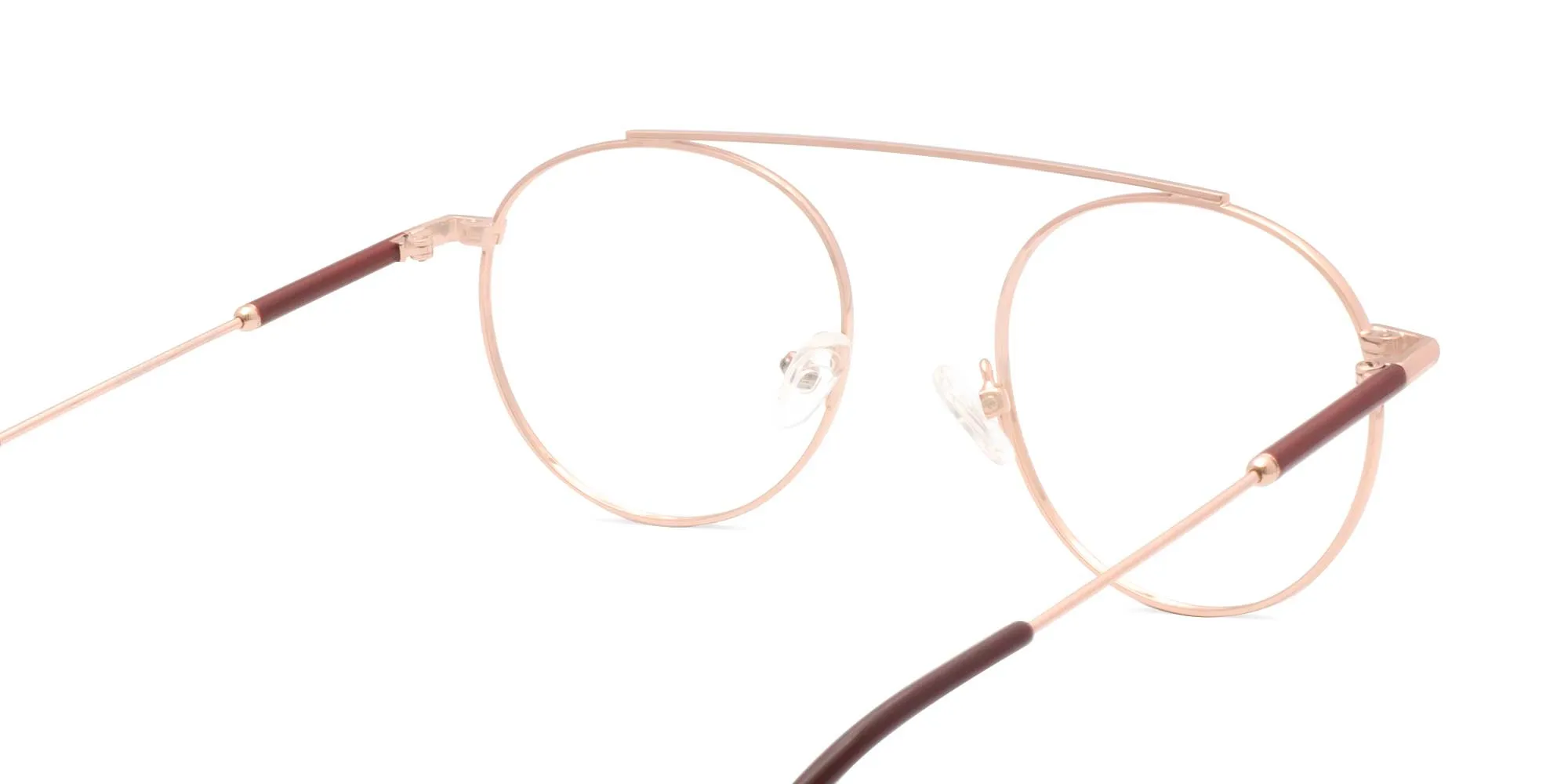 Single Bridge Round Glasses-2