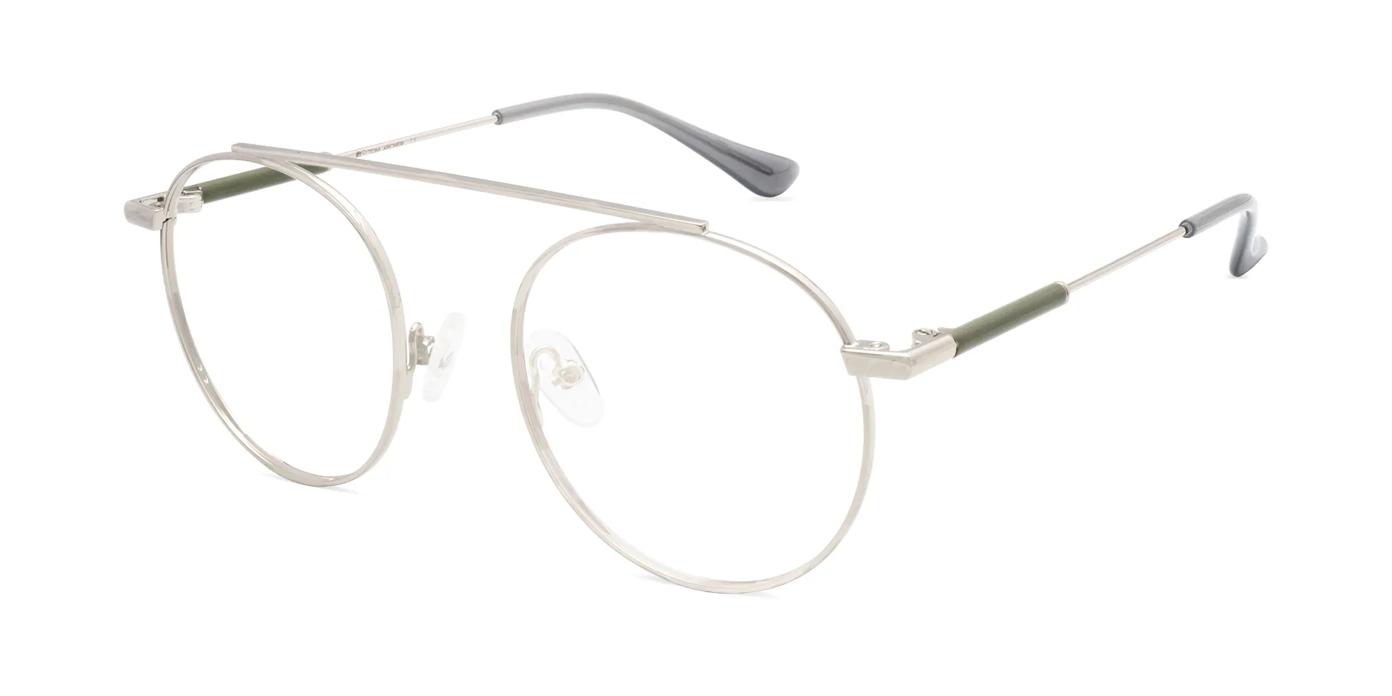 Silver Round Frame Single Bridge-2