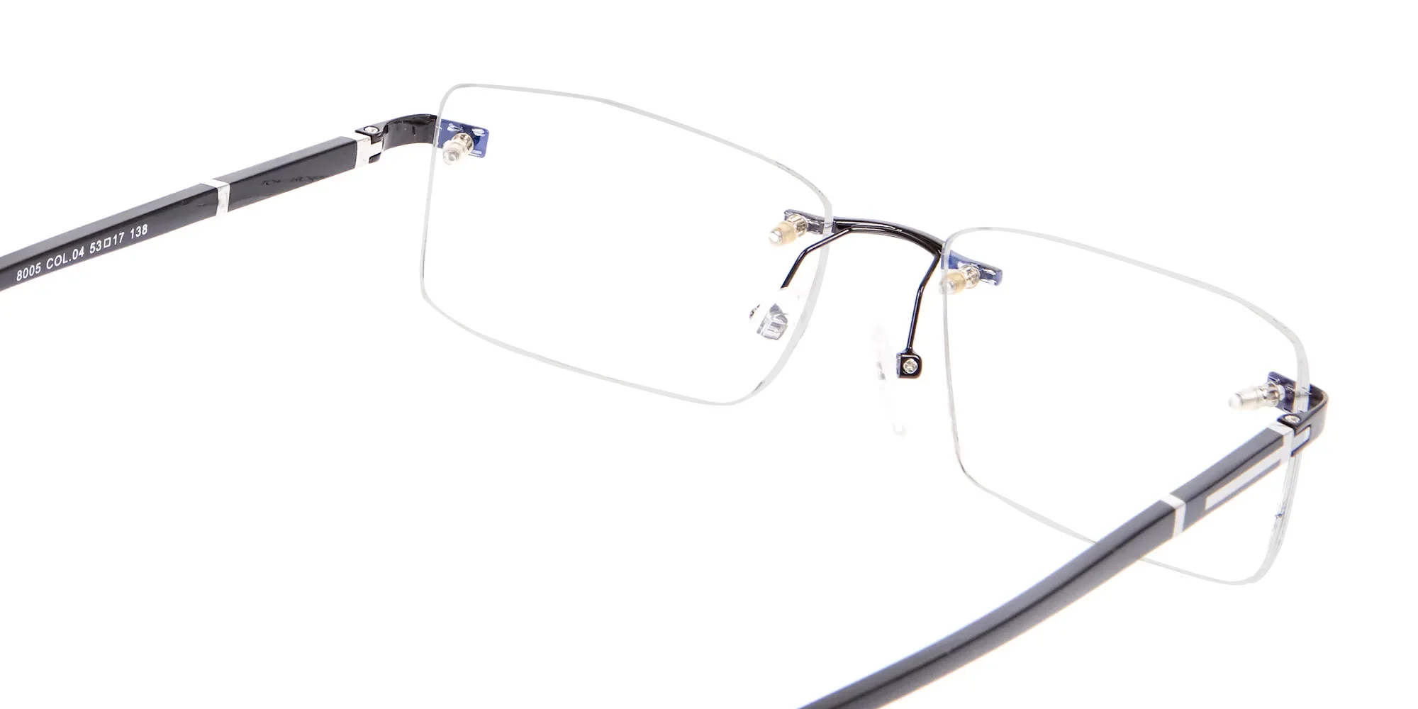 Frameless Glasses Black & Silver, Glasses UK-5
