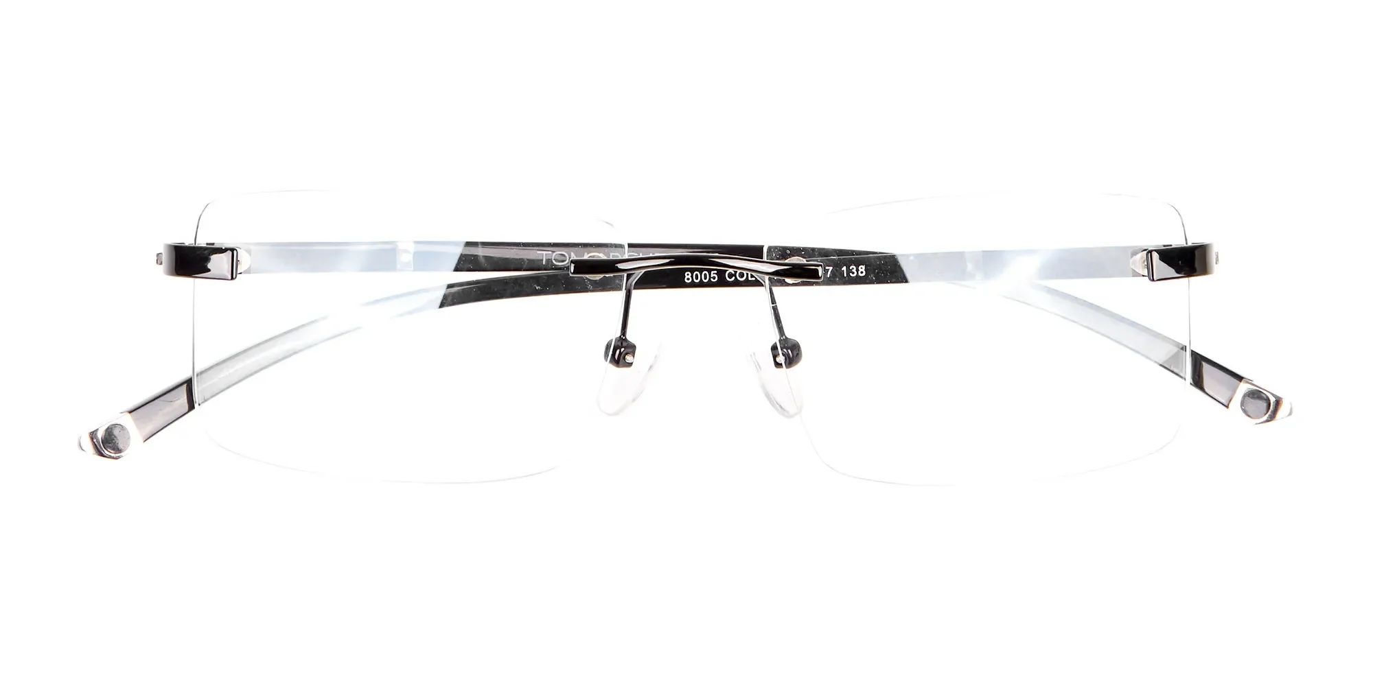 Frameless Glasses Black & Silver, Glasses UK-6