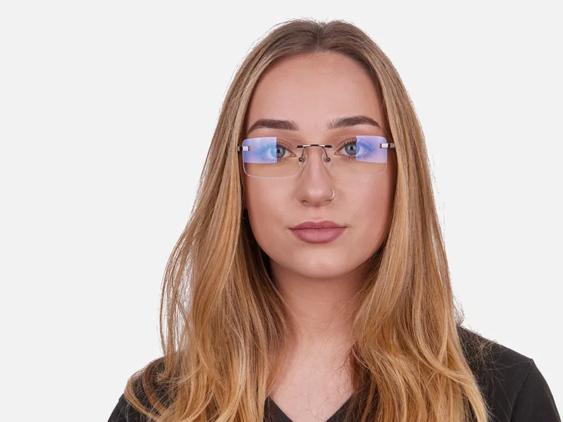 Frameless Glasses Black & Silver, Glasses UK-2